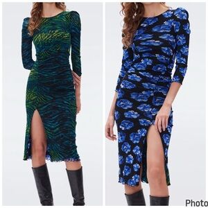 Diane Von Furstenberg Priyanka‎ Reversible Mesh Dress Size XL